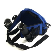 Precision Pak Blue Fishing Waist Belt Bag with 2 Rod Holders Pack