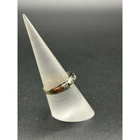 Ladies 9ct Yellow Gold Diamond Band Ring