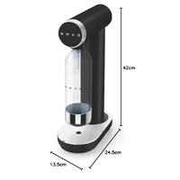 Smeg SKC01BLMAU Soda Maker Matte Black Sparkling Water Maker