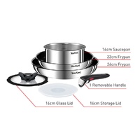 Tefal Ingenio Emotion Induction 6pc Stainless Steel Non Stick Cookware Set