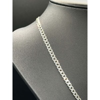 Unisex 925 Sterling Silver Curb Link Necklace