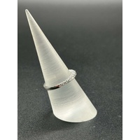 Ladies White Platinum Diamond Band Ring