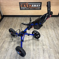 Clicgear Model 3.5+ Blue Foldable 3 Wheel Golf Push Cart Buggy