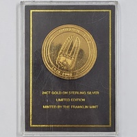 Franklin Mint Holden 50th Anniversary Commemorative Medal Slabbed Gold Gilded