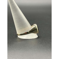 Mens 9ct Yellow Gold Black Gemstone Ring