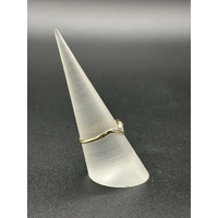 Ladies 9ct Yellow Gold Diamond Ring
