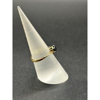 Ladies 18ct Yellow gold Blue Sapphire Ring