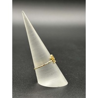 Ladies 9ct Yellow Gold Lotus Flower Ring