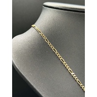 Unisex 9ct Yellow Gold Figaro Link Necklace