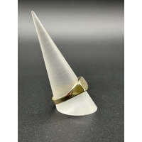 Mens 9ct Yellow Gold Signet Ring