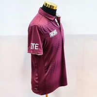 2017 Manly Warringah Sea Eagles NRL Media Polo Shirt ISC Maroon Size M Gym Sport