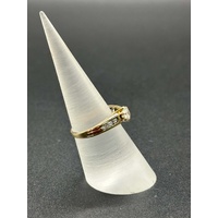 Ladies 9ct Yellow Gold Cubic Zirconia Ring