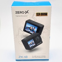 Zero-X ZX-40 4K UHD Action Camera with Dual Display and Wi-Fi