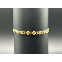 Ladies 9ct Yellow Gold Fancy Link Bracelet