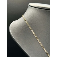 Unisex 9ct Yellow Gold Figaro Link Necklace