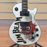 Jim Beam 6 String Single Cutaway Electric Guitar Cream White