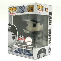 Funko Pop Vinyl Figure Babe Ruth Special Edition Black and White MLB