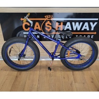 Mammoth Hyper Fat Bike 26in Blue BMX Style Single Speed Disc Brake Pegs