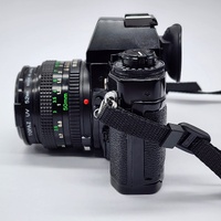 Canon Vintage A-1 35mm SLR Film Camera FD 50mm f/1.8 Lens 1984 Olympic Games Cap