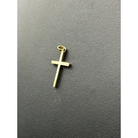 Unisex 9ct Yellow Gold Religious Cross Pendant
