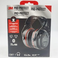 3M Pro-Protect Electronic Hearing Protection Earmuffs Bluetooth Active Communication 25dB NRR
