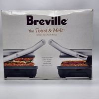 Breville the Toast and Melt Compact 2 Slice Sandwich Press BSG220BSS