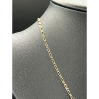 Unisex 9ct Yellow Gold Figaro Link Necklace