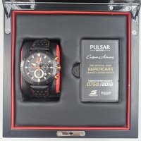 Pulsar Supercars Limited Edition 0758/2019 Chronograph Watch Box & COA 