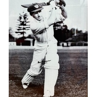 Sir Donald Bradman Framed Cricket Photograph Sports Memorabilia