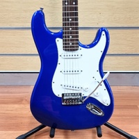 SX Standard Series Custom Handmade Electric Guitar Blue and White with Soft Case