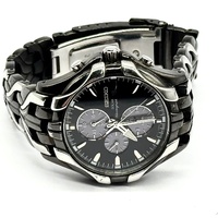 Seiko V172-0AK0 Mens Solar Chronograph Two-Tone Metal Watch 100m WR