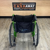 CareQuip Concorde Deluxe Wheelchair Lightweight Foldable Manual Green