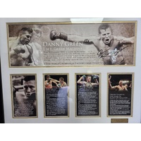 Danny Green Signed Boxing Memorabilia Frame Green Machine COA 343/499