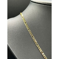Unisex 9ct Yellow Gold Figaro Link Necklace