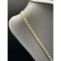 Unisex 9ct Yellow Gold Curb Link Necklace