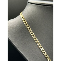 Unisex 9ct Yellow Gold Curb Link Necklace