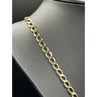 Unisex 9ct Yellow Gold Curb Link Necklace