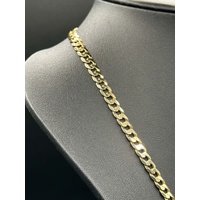 Unisex 9ct Yellow Gold Curb Link Necklace