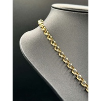 Ladies 9ct Yellow Gold Belcher Link Necklace