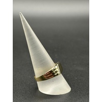 Mens 9ct Yellow Gold Diamond Signet Ring