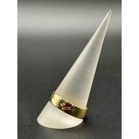 Unisex 18ct Yellow Gold Plain Band Ring