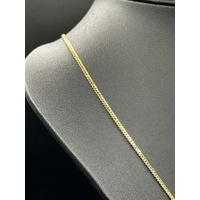 Unisex 18ct Yellow Gold Tight Curb Link Necklace