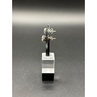 Ladies 18ct White Gold Diamond Stud Earrings