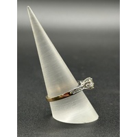 Ladies 9ct Rose Gold Diamond Ring
