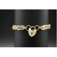 Ladies 9ct Yellow Gold Fancy Link Bracelet