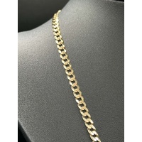 Unisex 9ct Yellow Gold Curb Link Necklace