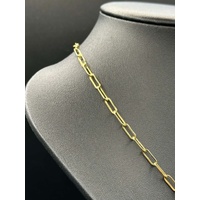 Ladies 18ct Yellow Gold Paperclip Link Necklace