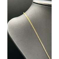 Unisex 18ct Yellow Gold Tight Curb Link Necklace