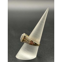 Ladies 14ct Yellow Gold Diamond Cluster Ring