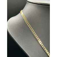 Unisex 14ct Yellow Gold Curb Link Necklace